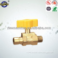 brass body brass spool polishing aluminum handle gas valve